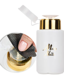 Molly Nails дозатор с помпа, златен, 150 мл