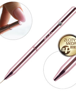 Molly Nails 9mm Automatic Liner Medium Pro Art четка за нокти, розово злато