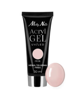 Acrylgel Polygel изграждащ гел за удължаване AcrylGel Molly Nails HEMA/Di-HEMA Free Nude 30 ml