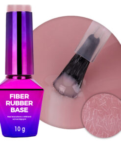 Molly Nails основа за нокти с каучукови фибри, опушено розова, 10 г