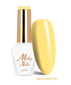Гел лак Sorbet № 290 Лимонов крем Molly Nails HEMA/Di-HEMA Free 8g