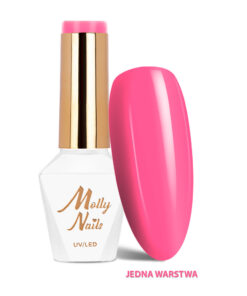 Гел лак Sorbet № 296 Фламинго Розов Molly Nails HEMA/Di-HEMA Free 8 гр
