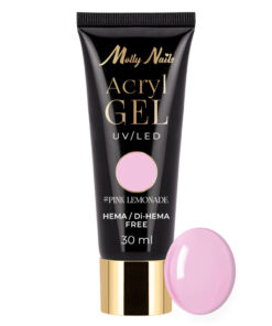 Acrylgel Polygel изграждащ гел за удължаване AcrylGel Molly Nails HEMA/Di-HEMA Free Pink Lemonade 30 ml