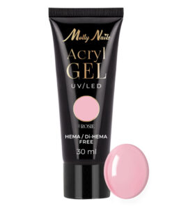Acrylgel Polygel изграждащ гел за удължаване AcrylGel Molly Nails HEMA/Di-HEMA Free Rosie 30 ml