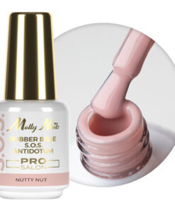 Гумена основа за гъвкави нокти, маникюр, педикюр, за декорации SOS Antidotum Pro Salon Molly Nails Nutty Nut 15g