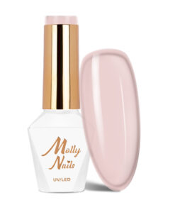 Molly Nails Френски маникюр Розов телесен HEMA/Di-HEMA гел лак за нокти 8 г № 135