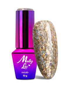 Гел лак за нокти MollyLac Born To Glow Bond Girl Hybrid Glitter 10g № 578