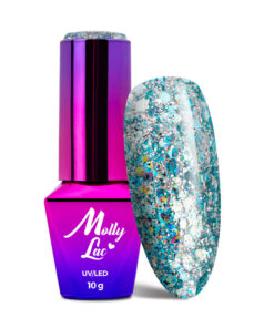MollyLac Born To Glow Mesmerise Glitter Hybrid гел лак за нокти 10g № 575