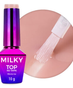 Топ лак Milky MollyNails, млечен, без лепкав слой, Milky Nude